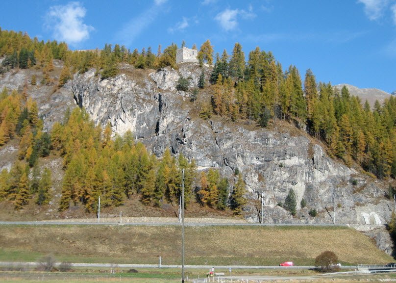 Ruina Da Guardaval, Madulain, Switzerland, Switzerland